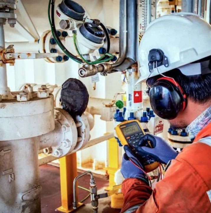 An engineer working with instrumentation equipment provided by Fine Controls