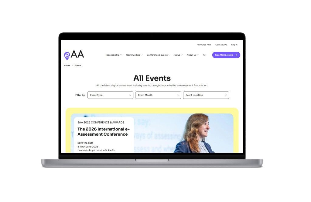 The events page from the e-Assessment Association website