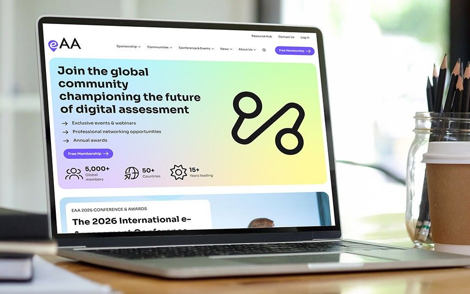 The e-Assessment Association website on macbook