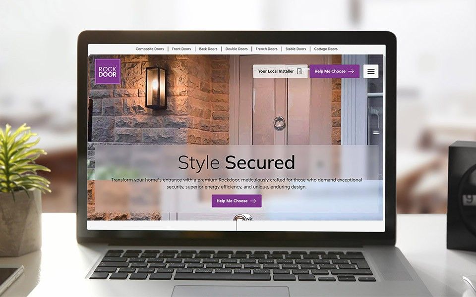 Rockdoor website on macbook