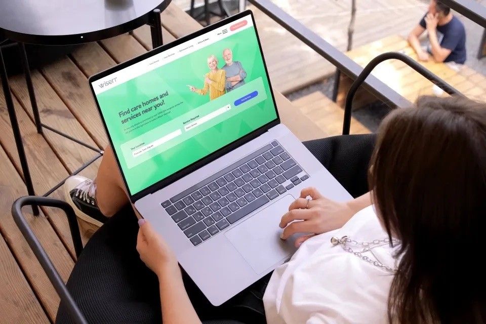 Wiserr website on macbook